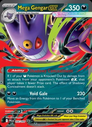 Mega Gengar ex - 056 - Phantasmal Flames