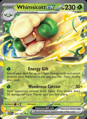 Whimsicott ex - 005 - White Flare