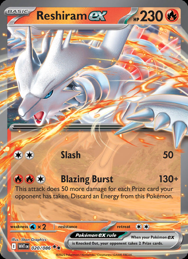 Reshiram ex - 020 - White Flare