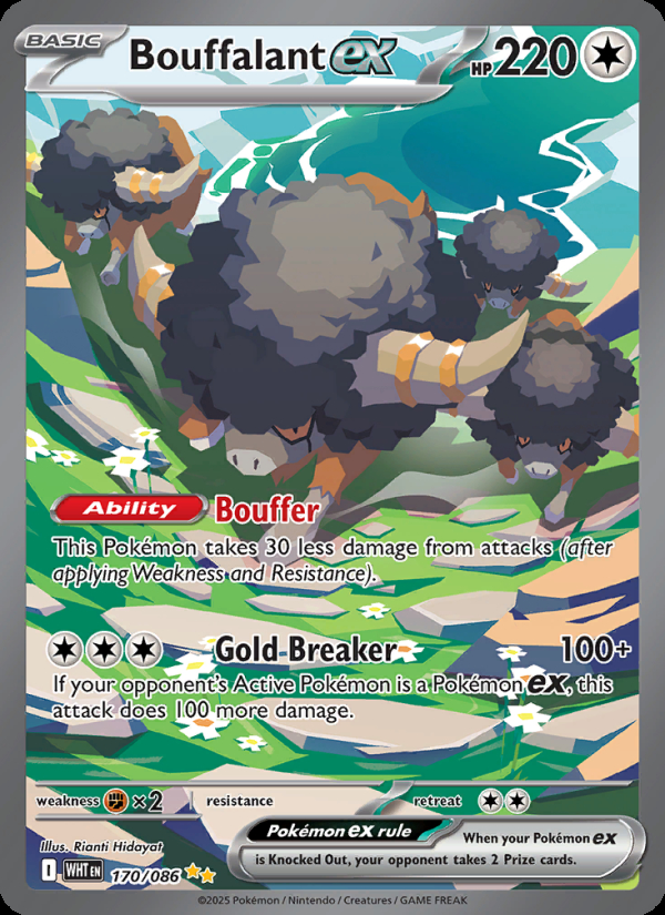 Bouffalant ex - 170 - White Flare