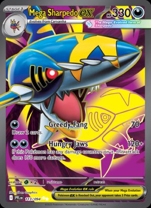 Mega Sharpedo ex - 113 - Phantasmal Flames