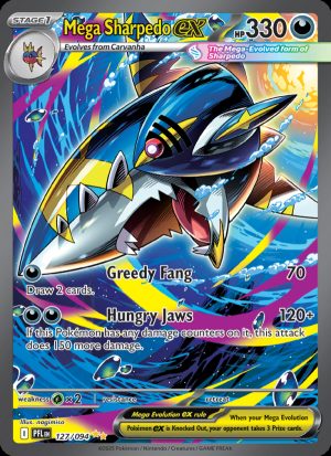 Mega Sharpedo ex - 127 - Phantasmal Flames
