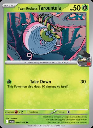 Team Rocket's Tarountula - 019 - Destined Rivals